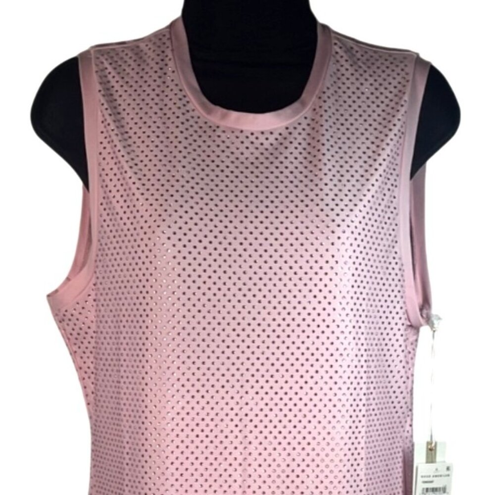 Good American Crystal Embellished Tank Dress Sugar Pink Size XL NWT - Picture 2 of 8